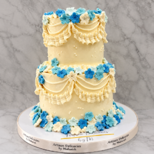 Blue Blossom Vintage Signature Cake